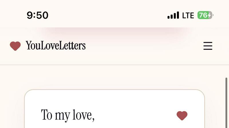 YouLoveLetters screenshot
